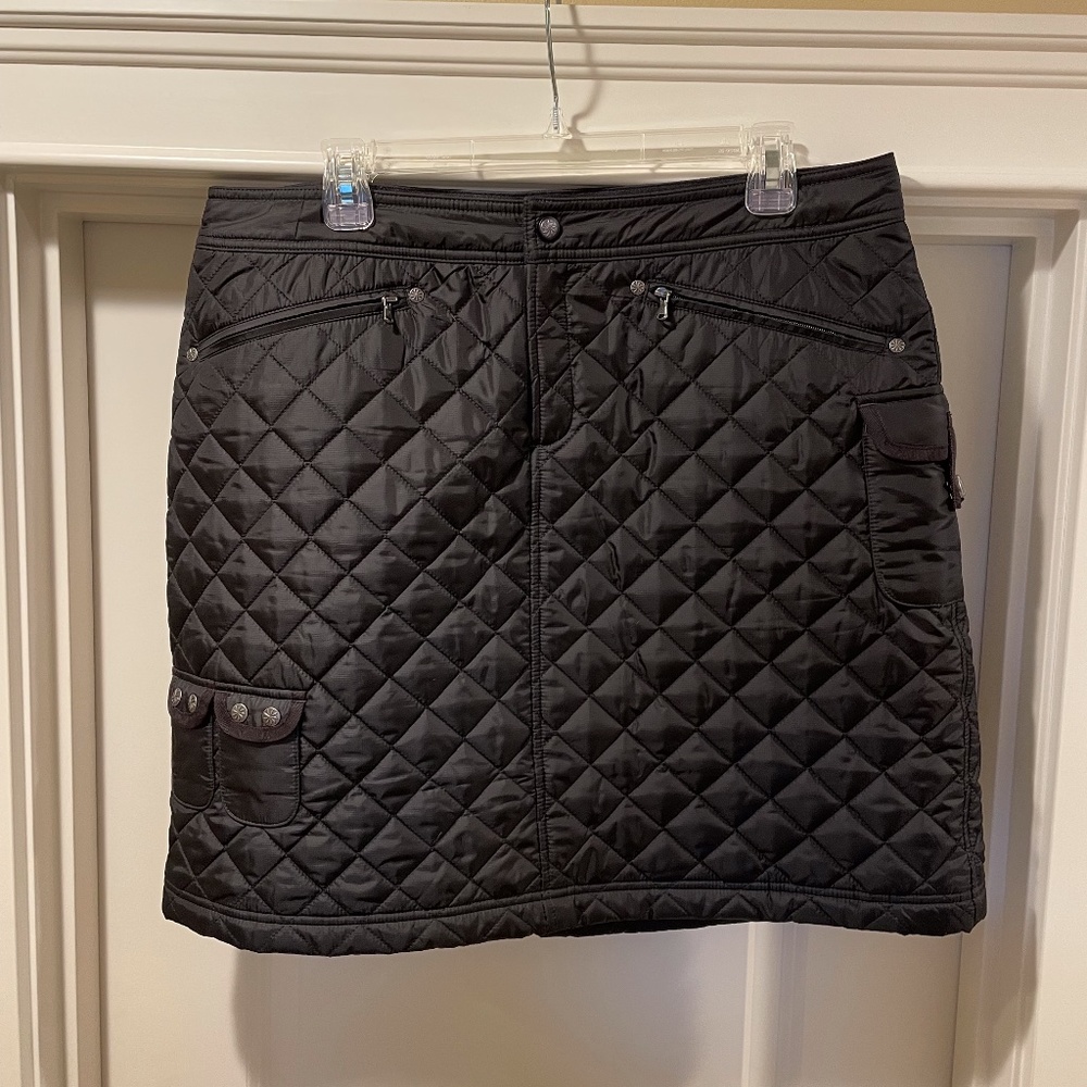 Quilted running/winter sport skirt